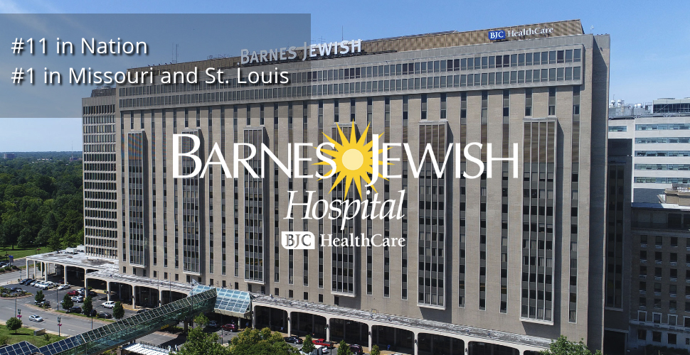 View of the Barnes-Jewish Hospital building