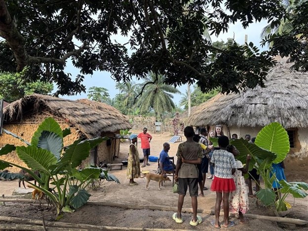Shannon Potter, MD,  medical mission in a African village
